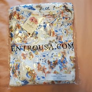 Vici dolls size S floral rompers NWT